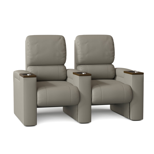 Latitude Run® Axis 62.25'' Wide Home Theater Seating with Cup Holder